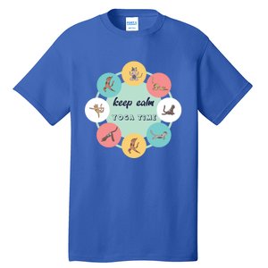 Keep Calm Yoga Time Gift Tall T-Shirt