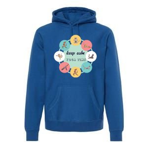 Keep Calm Yoga Time Gift Premium Hoodie