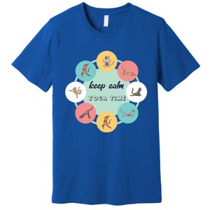 Keep Calm Yoga Time Gift Premium T-Shirt