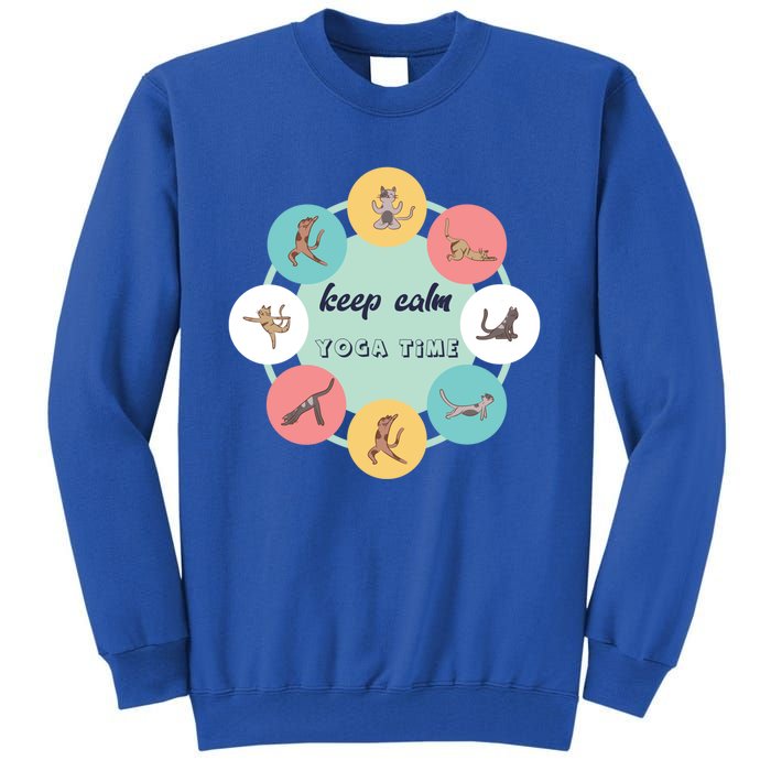 Keep Calm Yoga Time Gift Tall Sweatshirt