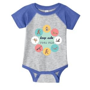 Keep Calm Yoga Time Gift Infant Baby Jersey Bodysuit