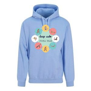 Keep Calm Yoga Time Gift Unisex Surf Hoodie