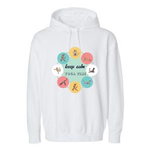 Keep Calm Yoga Time Gift Garment-Dyed Fleece Hoodie