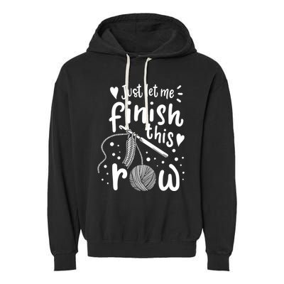 Knitting Crocheting Yarn Funny Garment-Dyed Fleece Hoodie