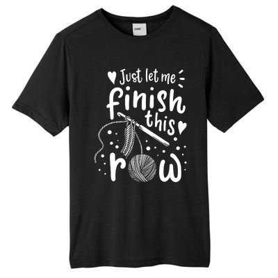 Knitting Crocheting Yarn Funny Tall Fusion ChromaSoft Performance T-Shirt