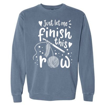 Knitting Crocheting Yarn Funny Garment-Dyed Sweatshirt