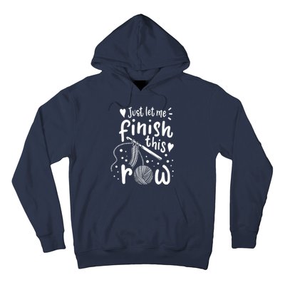 Knitting Crocheting Yarn Funny Hoodie