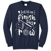 Knitting Crocheting Yarn Funny Tall Sweatshirt