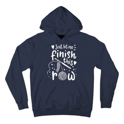 Knitting Crocheting Yarn Funny Tall Hoodie