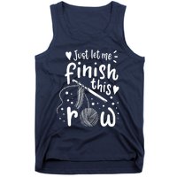 Knitting Crocheting Yarn Funny Tank Top