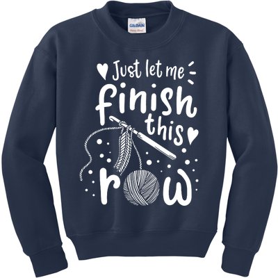 Knitting Crocheting Yarn Funny Kids Sweatshirt