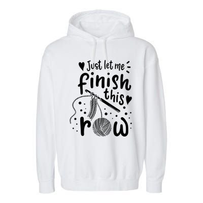 Knitting Crocheting Yarn Funny Garment-Dyed Fleece Hoodie