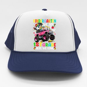 Kindergarten Done 1St Grade Here We Come Unicorn Graduation Gift Trucker Hat