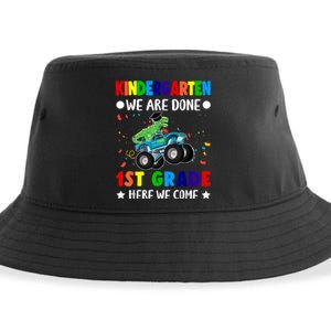 Kindergarten Done 1st Grade Here We Come Dinosaur Sustainable Bucket Hat