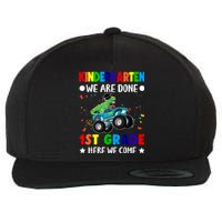 Kindergarten Done 1st Grade Here We Come Dinosaur Wool Snapback Cap