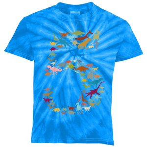 Kids Dinosaur 5th Birthday Boy 5 Year Old Tgiftrex Party Rawr Gift Kids Tie-Dye T-Shirt