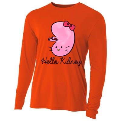 Kidney Disease Awareness Ney Transplant Donor Dialysis Gift Cooling Performance Long Sleeve Crew