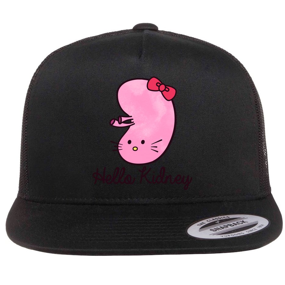Kidney Disease Awareness Ney Transplant Donor Dialysis Gift Flat Bill Trucker Hat
