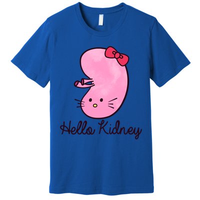 Kidney Disease Awareness Ney Transplant Donor Dialysis Gift Premium T-Shirt