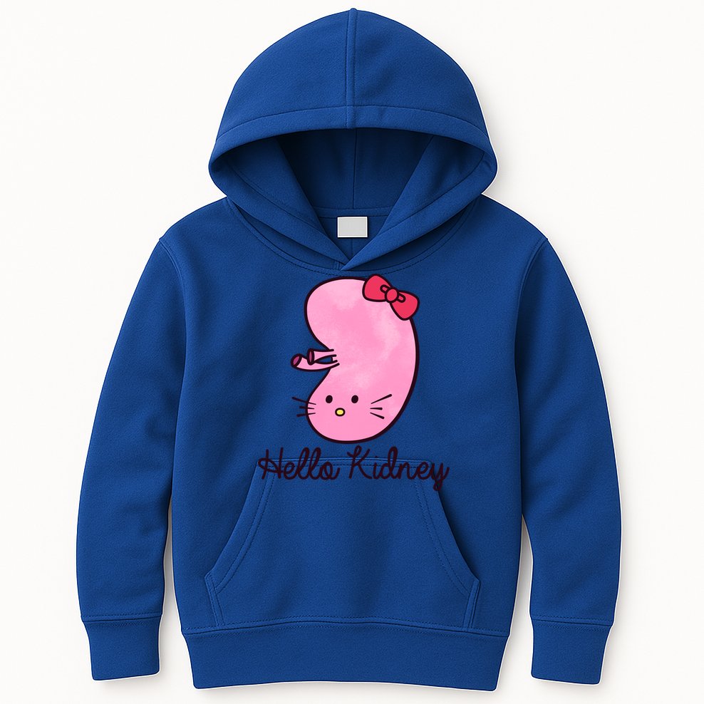 Kidney Disease Awareness Ney Transplant Donor Dialysis Gift Kids Hoodie