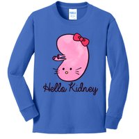 Kidney Disease Awareness Ney Transplant Donor Dialysis Gift Kids Long Sleeve Shirt