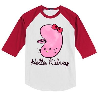 Kidney Disease Awareness Ney Transplant Donor Dialysis Gift Kids Colorblock Raglan Jersey