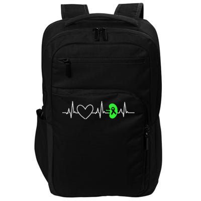 Kidney Disease Awareness Heartbeat Transplant Organ Donor Impact Tech Backpack