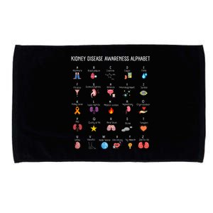 Kidney Disease Awareness Alphabet Dialysis Nurse Women Microfiber Hand Towel