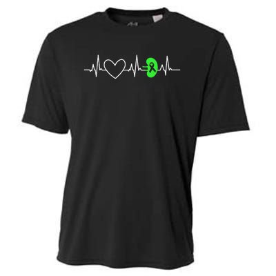 Kidney Disease Awareness Heartbeat Transplant Organ Donor Cooling Performance Crew T-Shirt