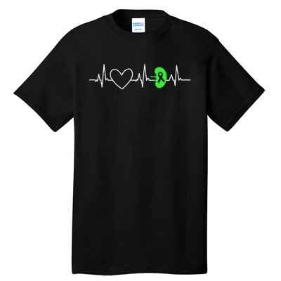 Kidney Disease Awareness Heartbeat Transplant Organ Donor Tall T-Shirt