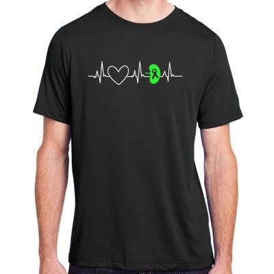 Kidney Disease Awareness Heartbeat Transplant Organ Donor Adult ChromaSoft Performance T-Shirt