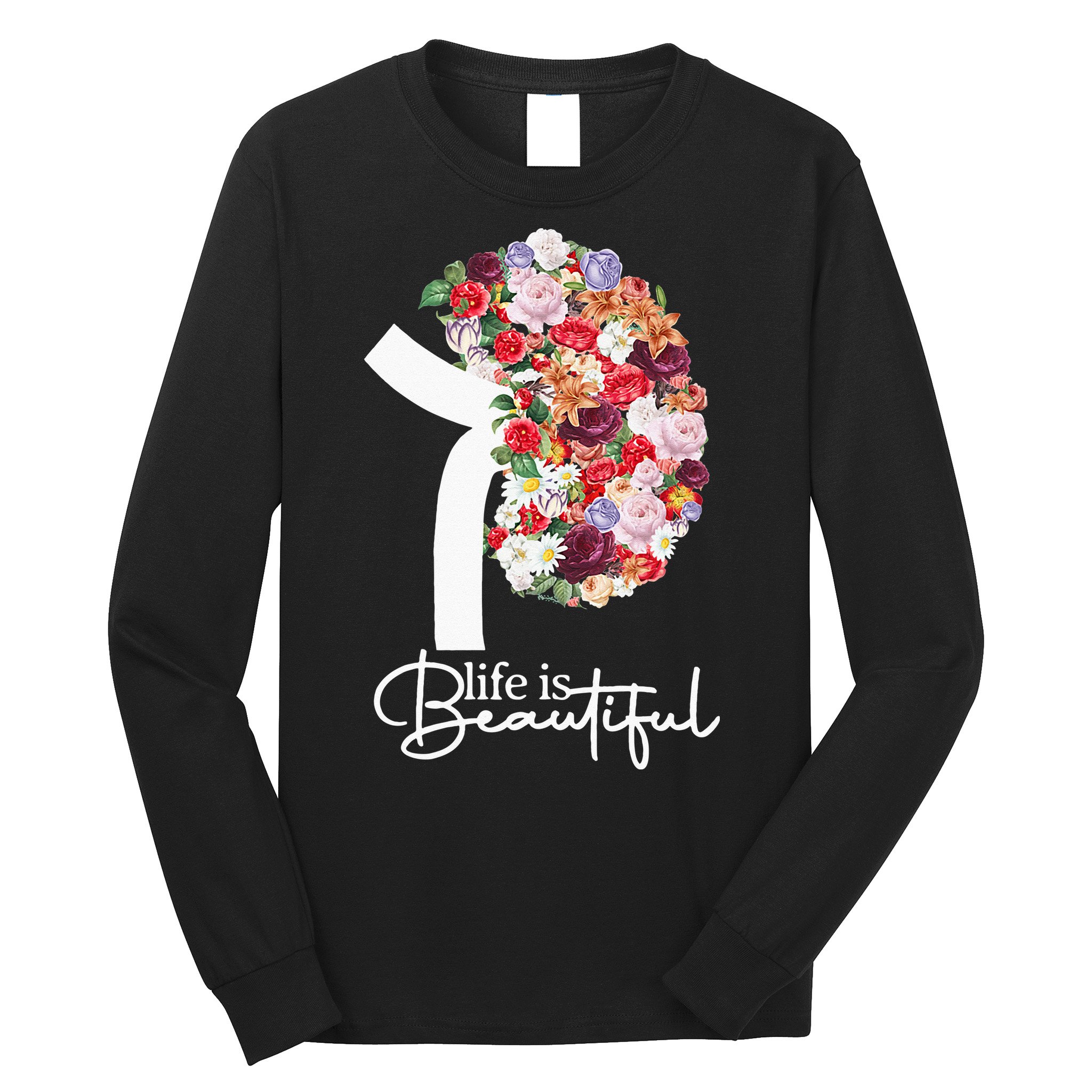 Kidney Disease Awareness Kidney Dialysis Transplant Donor Long Sleeve Shirt