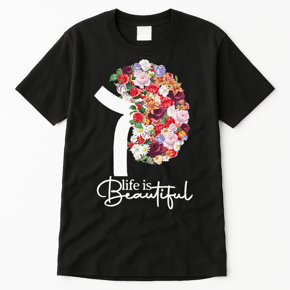 Kidney Disease Awareness Kidney Dialysis Transplant Donor Tall T-Shirt