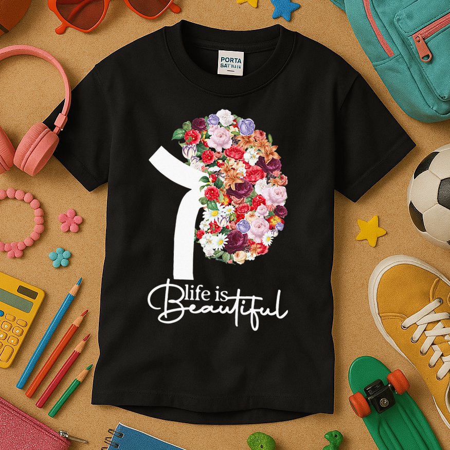 Kidney Disease Awareness Kidney Dialysis Transplant Donor Kids T-Shirt