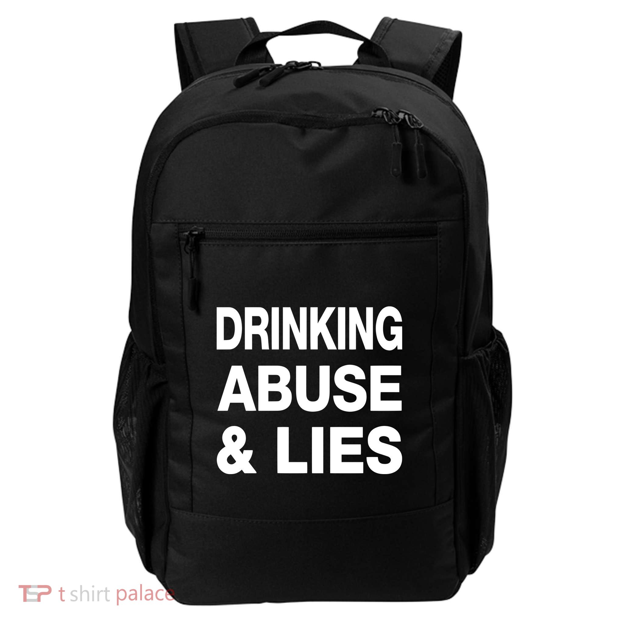 Kallmekris Drinking Abuse And Lies Backpack