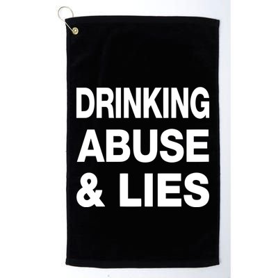 Kallmekris Drinking Abuse And Lies Golf Towel
