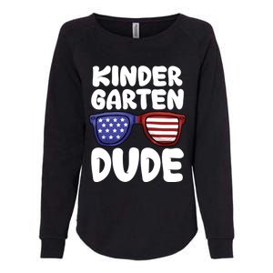 Kindergarten Dude Back To School American Flag Cool Gift Womens California Wash Sweatshirt