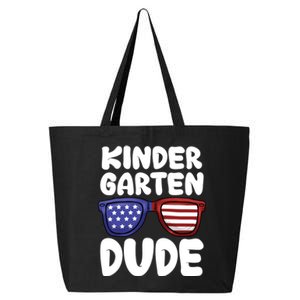 Kindergarten Dude Back To School American Flag Cool Gift 25L Jumbo Tote