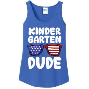 Kindergarten Dude Back To School American Flag Cool Gift Ladies Essential Tank