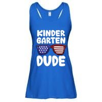 Kindergarten Dude Back To School American Flag Cool Gift Ladies Essential Flowy Tank