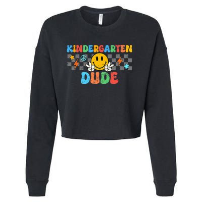 Kindergarten Dude Back To School First Day Of Kinder Cropped Pullover Crew