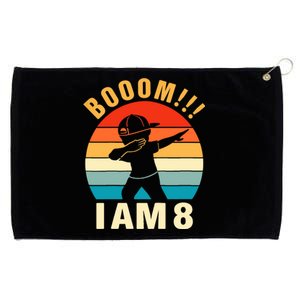 Kids Dabbing Birthday Shirt 8 Years Old Birthday Outfit Boys Grommeted Golf Towel