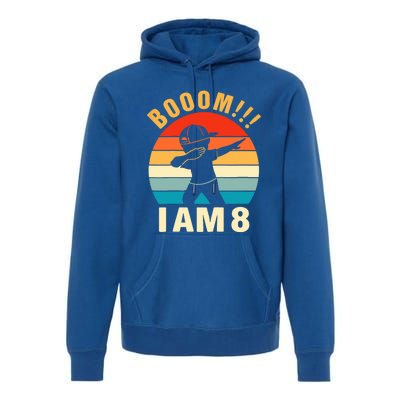 Kids Dabbing Birthday Shirt 8 Years Old Birthday Outfit Boys Premium Hoodie