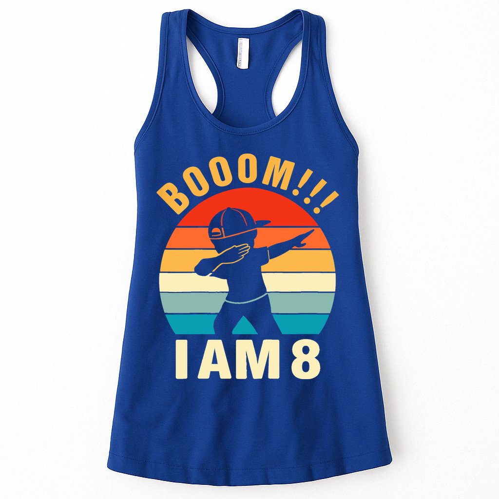 Kids Dabbing Birthday Shirt 8 Years Old Birthday Outfit Boys Womens Tank Top
