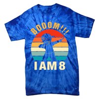 Kids Dabbing Birthday Shirt 8 Years Old Birthday Outfit Boys Tie-Dye T-Shirt