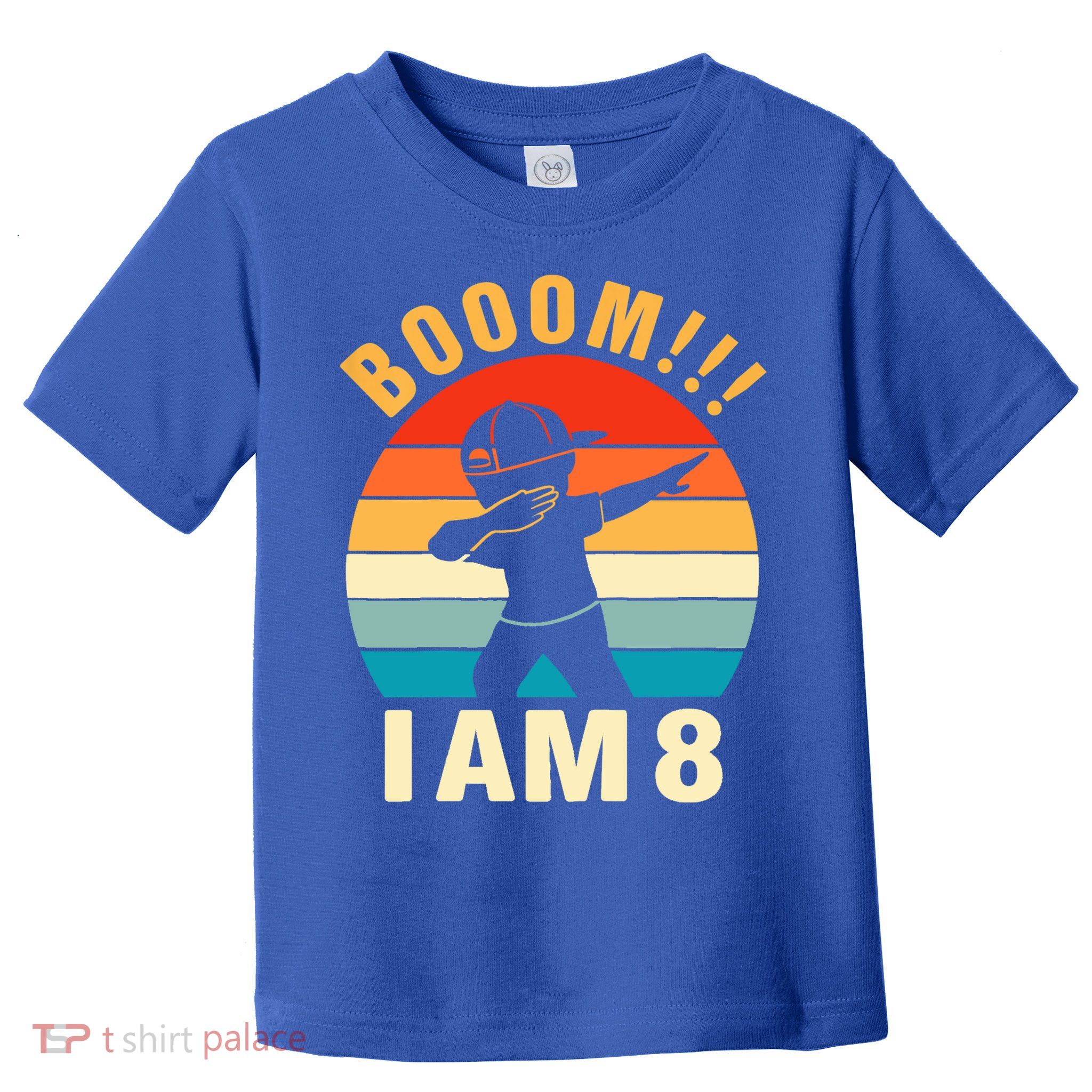 Kids Dabbing Birthday Shirt 8 Years Old Birthday Outfit Boys Toddler T-Shirt