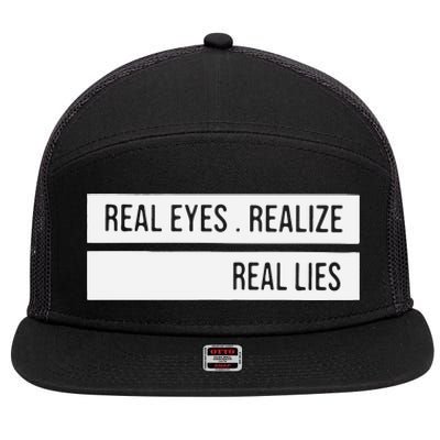 Kevin De Bruyne Real Eyes Realize Real Lies 7 Panel Mesh Trucker Snapback Hat