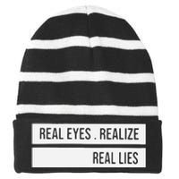 Kevin De Bruyne Real Eyes Realize Real Lies Striped Beanie with Solid Band