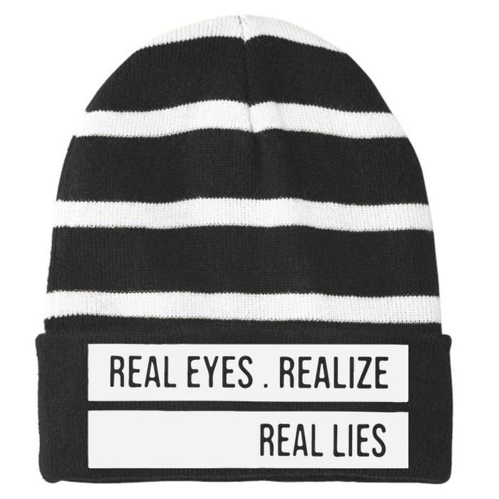 Kevin De Bruyne Real Eyes Realize Real Lies Striped Beanie with Solid Band