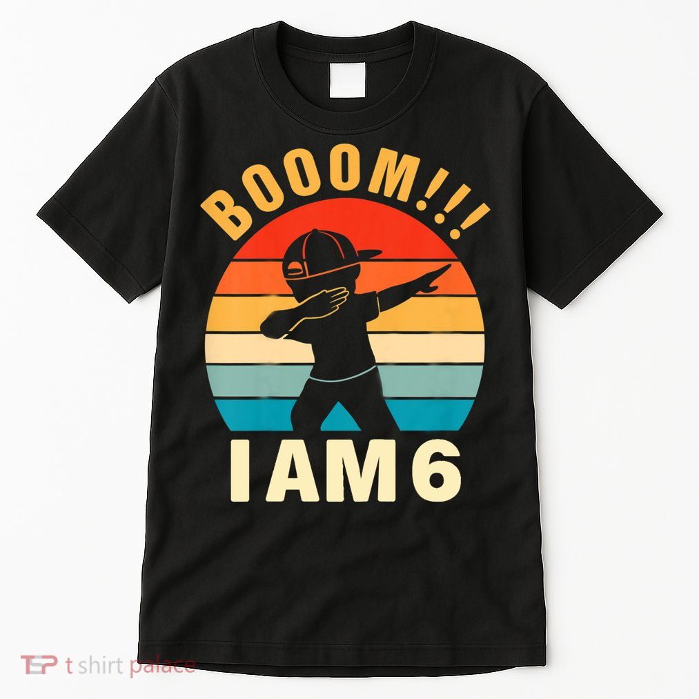 Kids Dabbing Birthday Shirt 6 Years Old Birthday Outfit Boys Tall T-Shirt